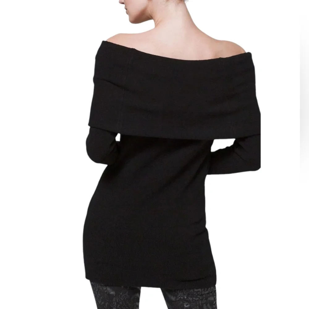 White House Black Market-NWOT Foldover Off-the-Shoulder Sweater - Picture 3 of 5